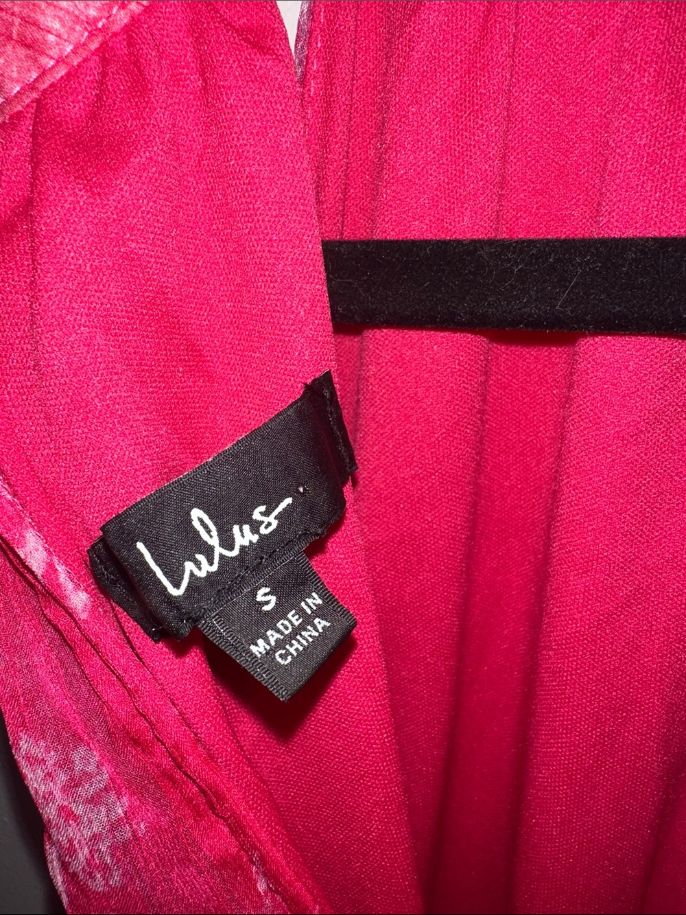 Lulus Float to You Hot Pink Floral Print Halter-Neck Tiered Midi Dress in Size S - Picture 8 of 9